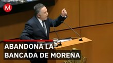 Senador señalado por narcotráfico abandona Morena pero continúa en el Senado