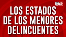 Los estados de los menores delincuentes: "Re dolidos quedaron"