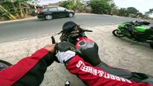 ZX-25R vs ZX-10R Top Speed Battle - 300 KM/H Full Throttle! Welcome to Indonesia