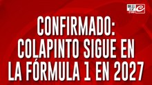 Confirmado: Franco Colapinto sigue en la F1 durante el 2027