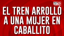 Caos total el FFCC Sarmiento: tren arrolló a una mujer en Caballito