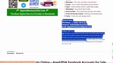 313 Sites To Buy Aged Facebook Accounts in the USA