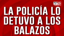 Delincuente quiso escapar por los techos... ¡y fue detenido a balazos!