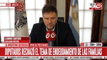 Leandro Santoro: "Este problema lo tiene que resolver el presidente Javier Milei"