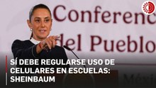 Debe regularse el uso de celulares en escuelas; regresar al papel y lápiz: Sheinbaum