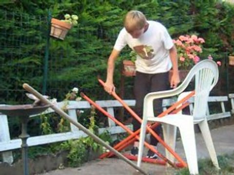 mon chien seven en entrénement de saut