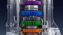 Rainbow Gearbox - How a Transparent Car Transmission REALLY Works [4K]