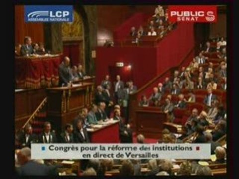 Institutions : JM Baylet au congrès de Versailles