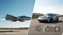 Экстремальная гонка: Винтажный истребитель Як-15 против Porsche 911 GT3 RS! ✈️🏎️💨