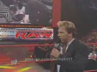 WWE Raw 7.21.08 Chris Jericho Confirms "HBK Carrier is Over"