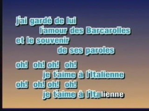 Frederic Francois Je T Aime A L Italienne Video Dailymotion