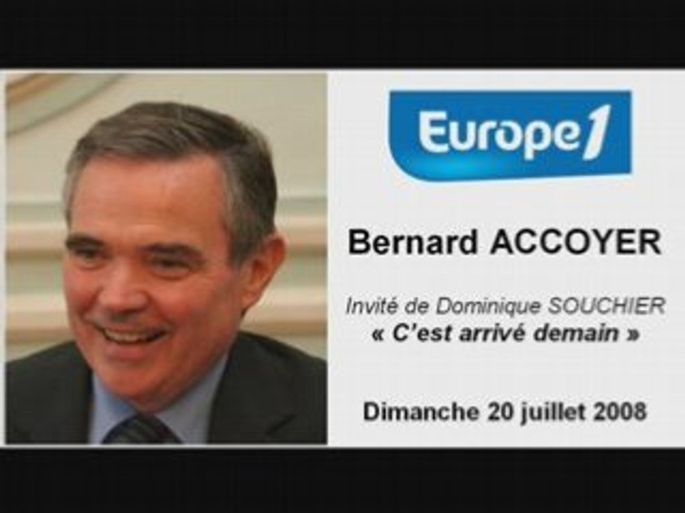 Bernard Accoyer sur Europe 1 ("C'est arrivé demain")