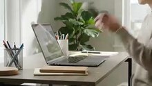 Persian Cat Becomes the Home Office Meeting Guest
