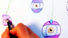 Pure Relaxation: Drawing a dandelon wishes part 3  with Colored Pencils