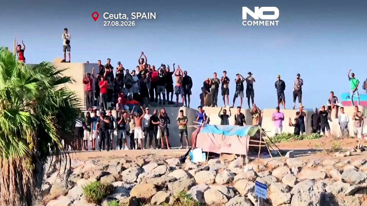 Spanien: in ceuta kommt es zu zusammenstößen zwischen polizei und anti-migranten-demo