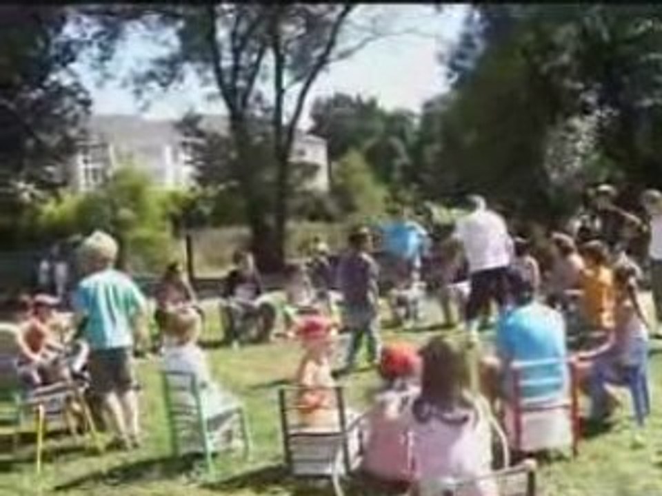 Fin d'après midi de le jardin du centre