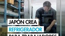 Un refrigerador para humanos alivia a los trabajadores japoneses durante la ola de calor