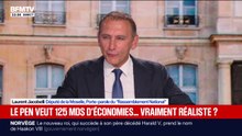 125 milliards d'euros d'économies annoncés par le RN: "Il faut faire des économies sur les dépenses", recommande Laurent Jacobelli, porte-parole du parti