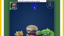Fast food burger design maqsood Graphics part 1