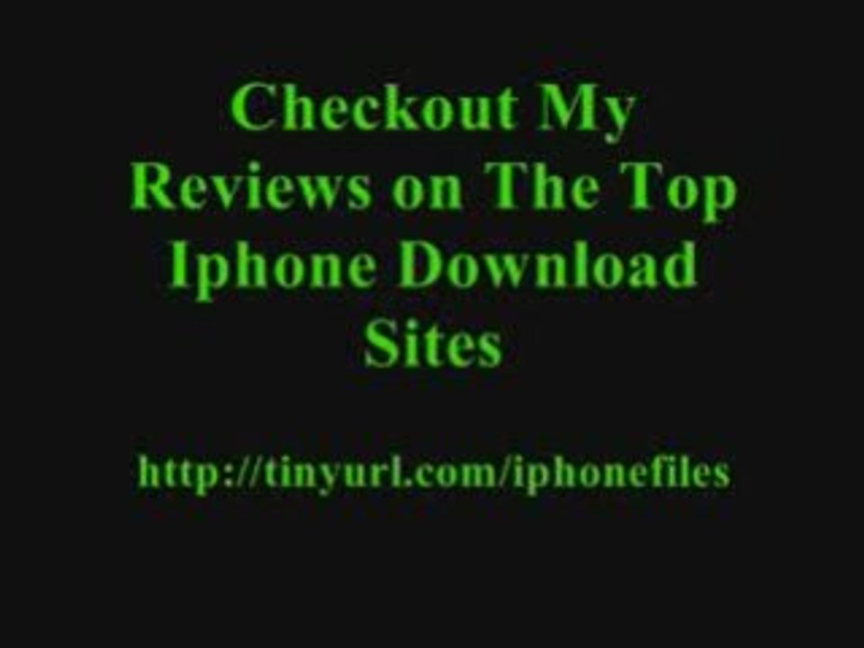 Apple iPhone DOWNLOADS - Hot!!!