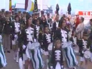 la fanfare de moulbaix et ses majorettes (belgique)