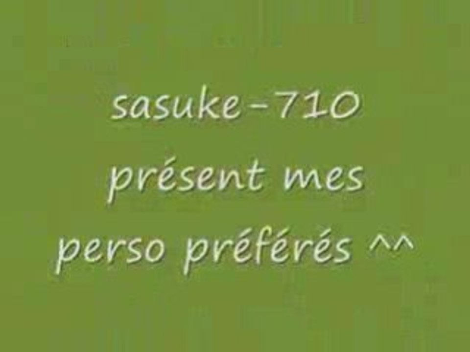 mes perso préférés ^^