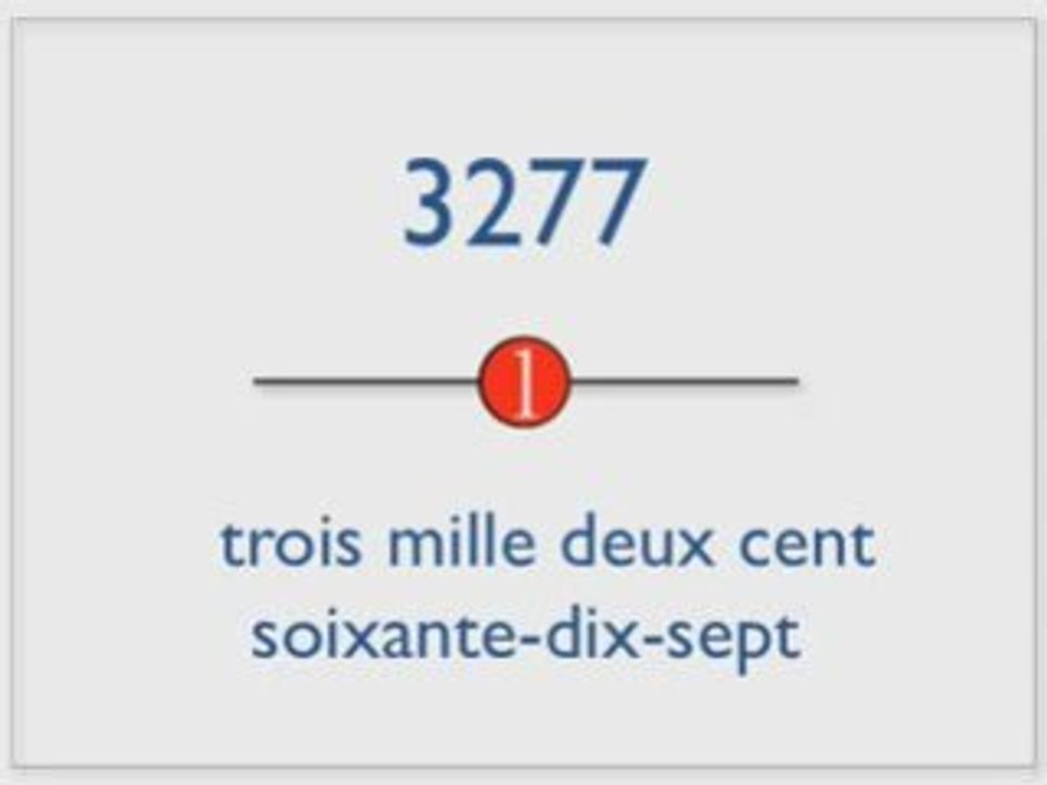 数字　練習　フランス語
