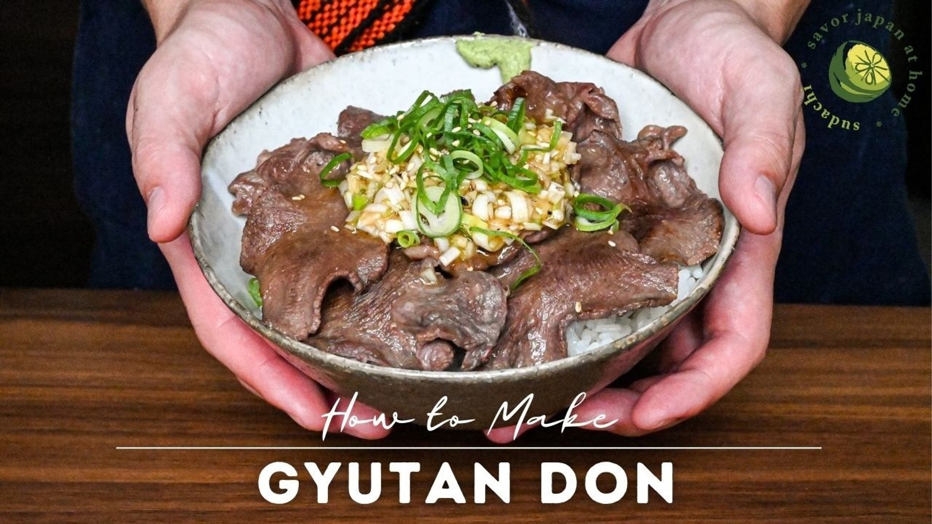 Japanese Gyutan Don Recipe: Sear Beef Tongue with Negi Shio Sauce