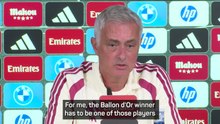 'Can involve politics' - Mourinho slams Ballon d'Or criteria