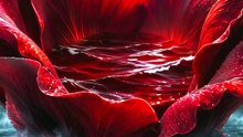 The Crimson Flower Ocean | Stunning Surreal AI Fantasy World
