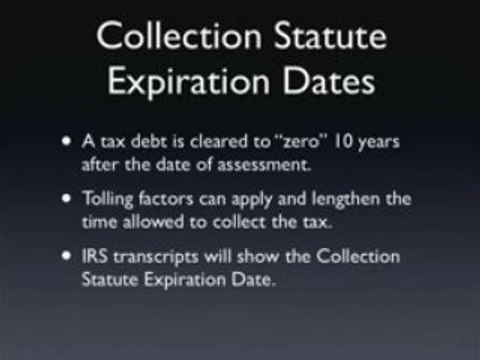 Tampa Tax Attorney explains IRS time limit for collection
