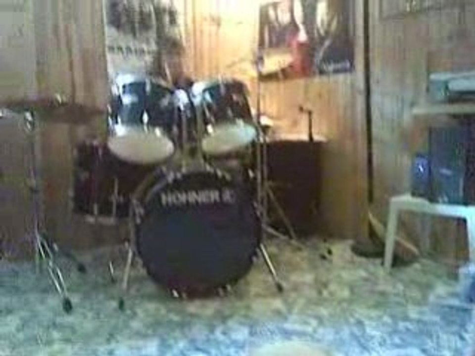 Sarah et ses débuts à la batterie