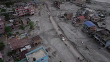Drone footage shows extent of damage in Nepal village