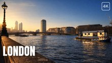 London Winter Walking Tour: South Bank to Westminster Palace