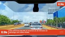 Vías céntricas del DN se recorren en 25 minutos un domingo con tráfico fluido