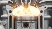 Inside a Real Engine - 4 Stroke Cycle at 8000 FPS