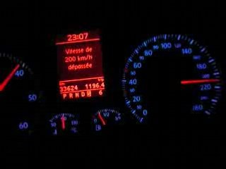 Golf GT TDI 170cv DSG - 0 à 200 J-1 avant reprogramation