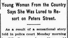Monday, 14th July 1913 Girl Bares New Vice System