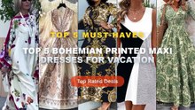 Ultimate Guide to the Best Top 5 Bohemian Printed Maxi Dresses For Vacation - Bohemian Floral Print Maxi Dresses V Neck ...