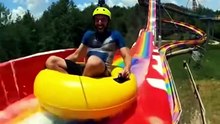 Insane waterslide moment
