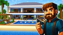 Minecraft Modern Dubai Palm Mansion Tutorial: Build a Luxury Base