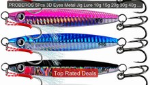PROBEROS 5Pcs 3D Eyes Metal Jig Lure 10g 15g 20g 30g 40g 60g ... -- Amazing Value 2026 | Must Have!