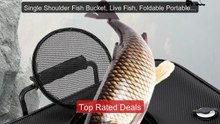 Single Shoulder Fish Bucket, Live Fish, Foldable Portable Water Tan... -- Top Rated 2026 | Buy Now!