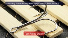 50Pcs Big Treble Fishing Hooks High carbon Steel Shark Tuna... -- Top Pick 2026 | Unbeatable Price!
