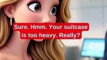 MY SUITCASE IS TOO HEAVY! 🧳😱 Easy English Conversation #shorts