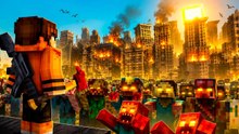 ¡Defensa mortal en el apocalipsis zombi de Minecraft Cursed Walking!