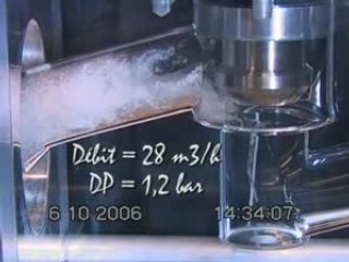 Cavitation in a globe valve