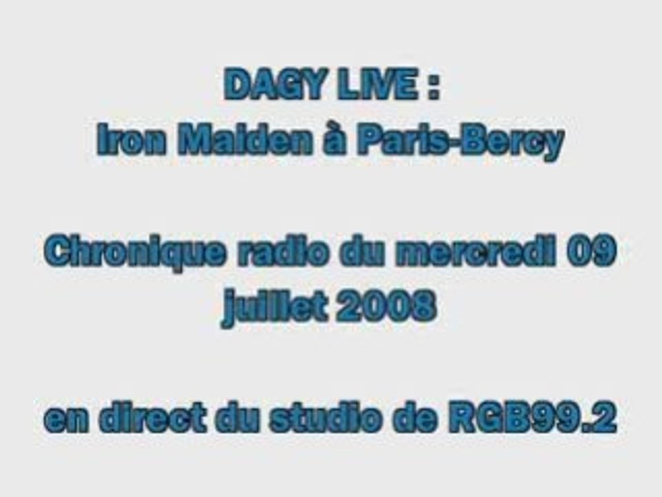 Dagy Live : Partie 1