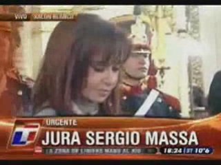 La asunción de Massa como jefe de Gabinete