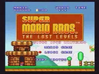 Super Mario bros Lost Levels time attack avec luigi
